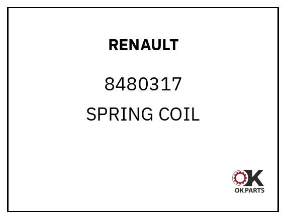 RENAULT 8480317 SPRING COIL