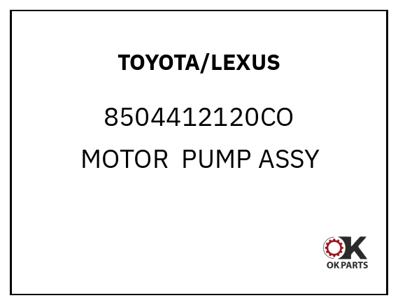 TOYOTA/LEXUS 8504412120CO MOTOR  PUMP ASSY