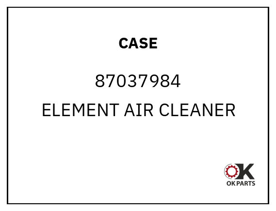CASE 87037984 ELEMENT AIR CLEANER
