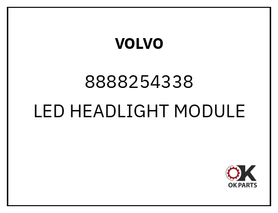 VOLVO 8888254338 LED HEADLIGHT MODULE