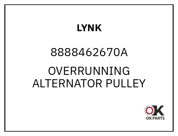 LYNK&CO 8888462670A OVERRUNNING ALTERNATOR PULLEY