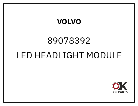 VOLVO 89078392 LED HEADLIGHT MODULE