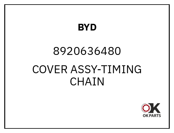 BYD 8920636480 COVER ASSY-TIMING CHAIN