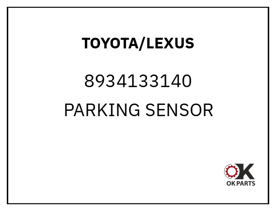 TOYOTA/LEXUS 8934133140 PARKING SENSOR