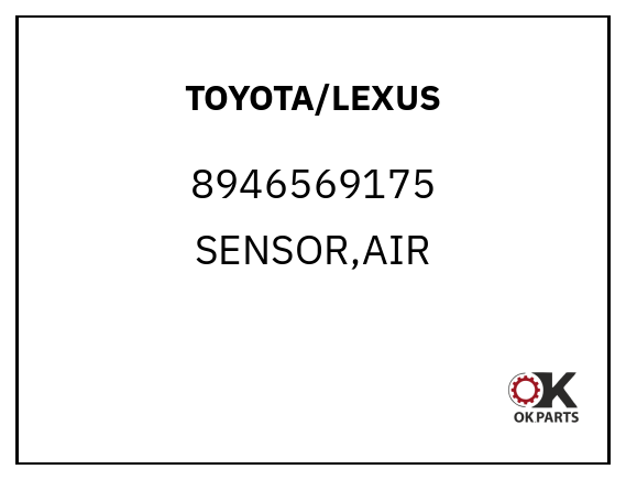 TOYOTA/LEXUS 8946569175 SENSOR,AIR&FUEL RATI