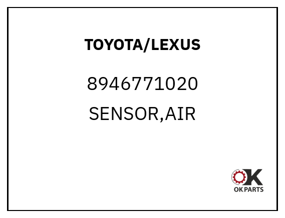 TOYOTA/LEXUS 8946771020 SENSOR,AIR&FUEL RATI