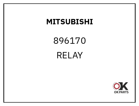 MITSUBISHI 896170 RELAY