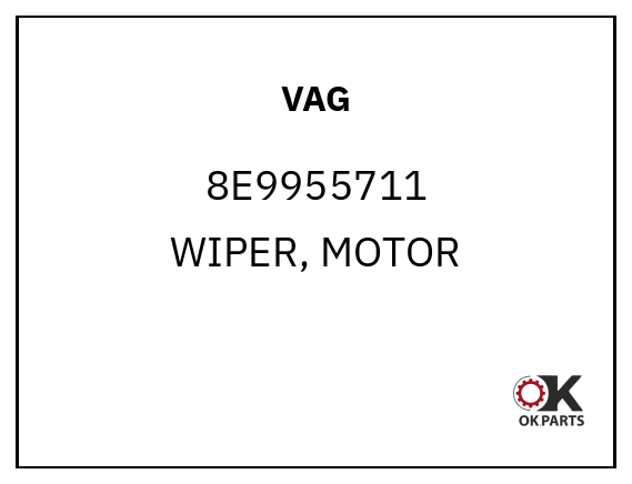 VAG 8E9955711 WIPER, MOTOR