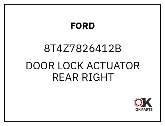 FORD 8T4Z7826412B DOOR LOCK ACTUATOR REAR RIGHT