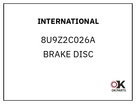 INTERNATIONAL 8U9Z2C026A BRAKE DISC