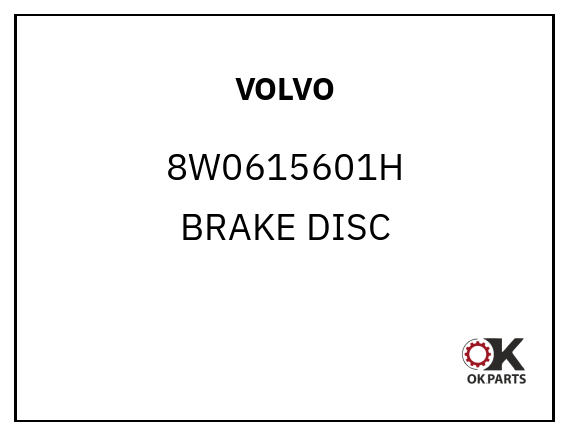 VOLVO 8W0615601H BRAKE DISC