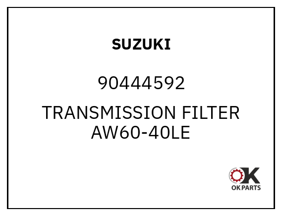 SUZUKI 90444592 TRANSMISSION FILTER AW60-40LE