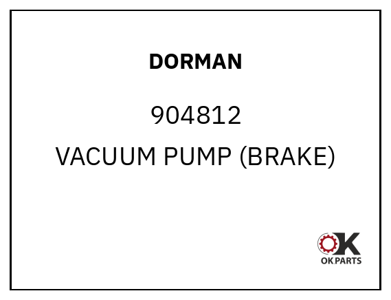DORMAN 904812 VACUUM PUMP (BRAKE)