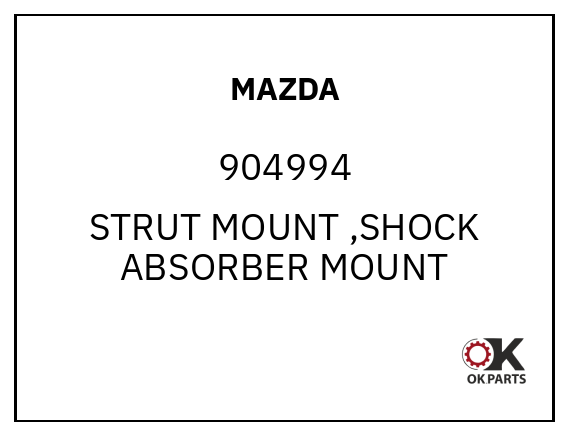 MAZDA 904994 STRUT MOUNT ,SHOCK ABSORBER MOUNT