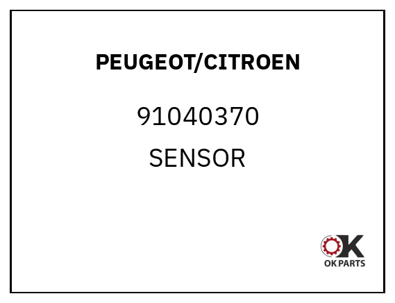 PEUGEOT/CITROEN 91040370 SENSOR