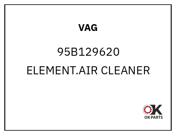 VAG 95B129620 ELEMENT.AIR CLEANER