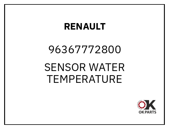 RENAULT 96367772800 SENSOR WATER TEMPERATURE