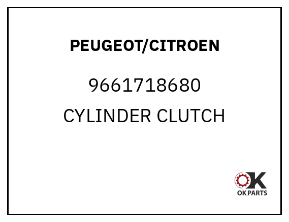 PEUGEOT/CITROEN 9661718680 CYLINDER CLUTCH