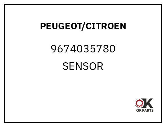 PEUGEOT/CITROEN 9674035780 SENSOR