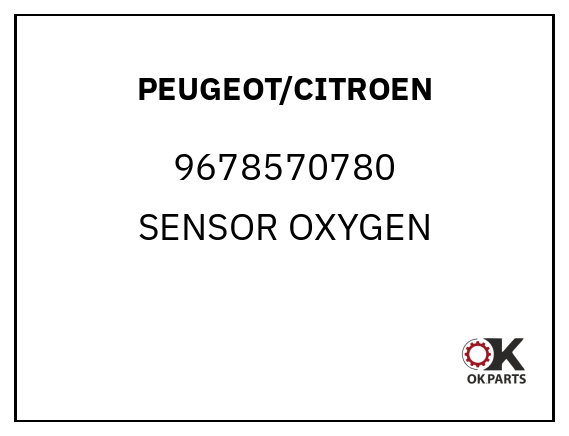 PEUGEOT/CITROEN 9678570780 SENSOR OXYGEN