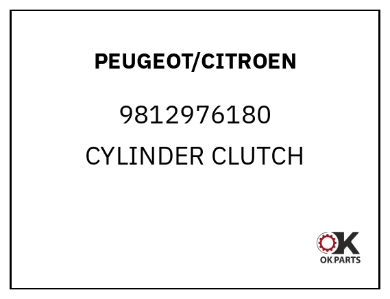 PEUGEOT/CITROEN 9812976180 CYLINDER CLUTCH