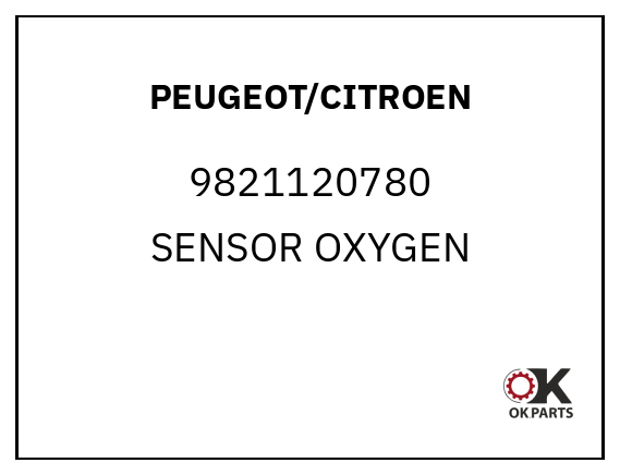 PEUGEOT/CITROEN 9821120780 SENSOR OXYGEN