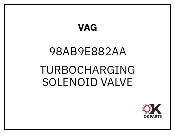 VAG 98AB9E882AA TURBOCHARGING SOLENOID VALVE