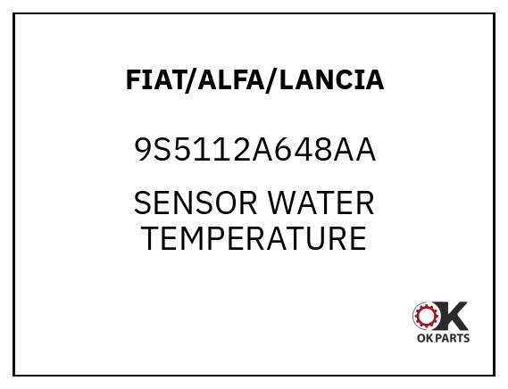 FIAT/ALFA/LANCIA 9S5112A648AA SENSOR WATER TEMPERATURE