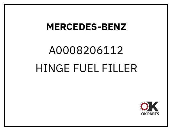 MERCEDES-BENZ A0008206112 HINGE FUEL FILLER