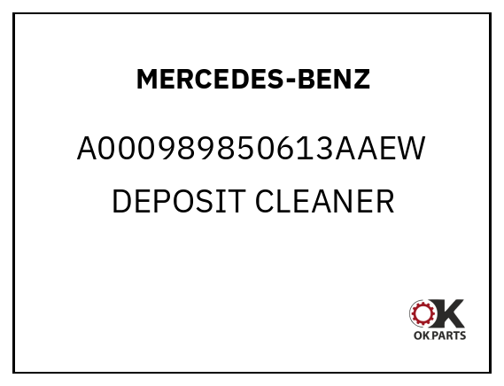 MERCEDES-BENZ A000989850613AAEW DEPOSIT CLEANER