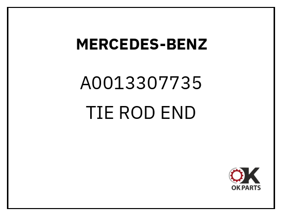 MERCEDES-BENZ A0013307735 TIE ROD END