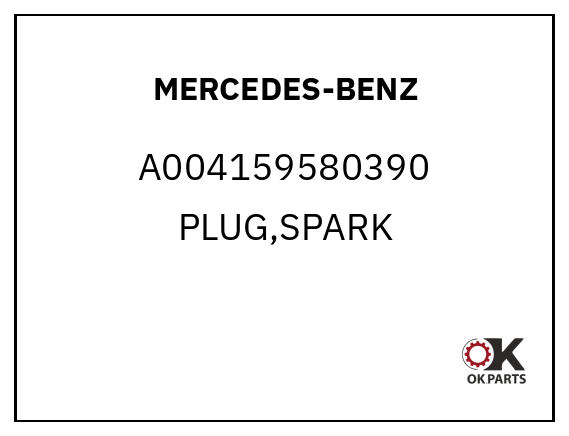 MERCEDES-BENZ A004159580390 PLUG,SPARK