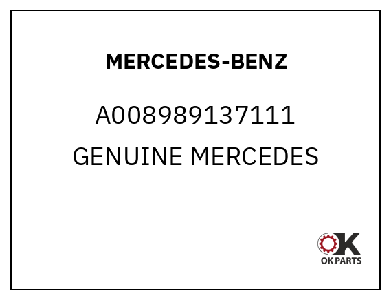 MERCEDES-BENZ A008989137111 GENUINE MERCEDES