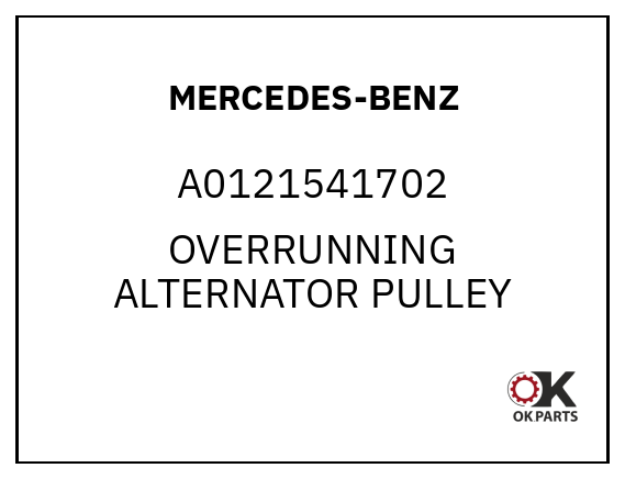 MERCEDES-BENZ A0121541702 OVERRUNNING ALTERNATOR PULLEY
