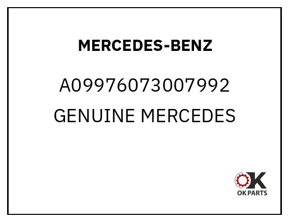 MERCEDES-BENZ A09976073007992 GENUINE MERCEDES