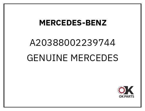 MERCEDES-BENZ A20388002239744 GENUINE MERCEDES