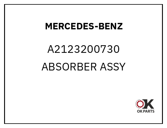 MERCEDES-BENZ A2123200730 ABSORBER ASSY