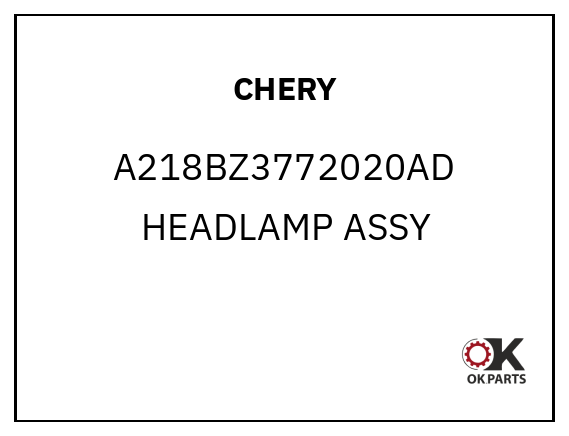 CHERY A218BZ3772020AD HEADLAMP ASSY