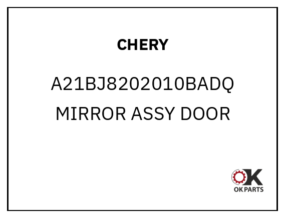 CHERY A21BJ8202010BADQ MIRROR ASSY DOOR