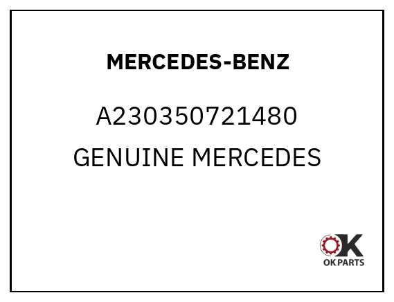 MERCEDES-BENZ A230350721480 GENUINE MERCEDES