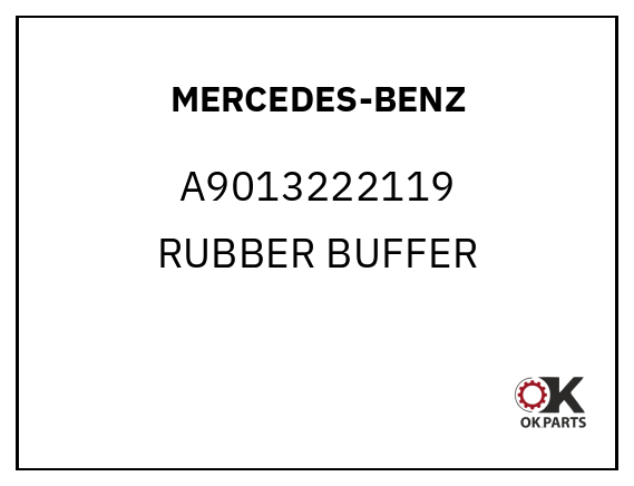 MERCEDES-BENZ A9013222119 RUBBER BUFFER