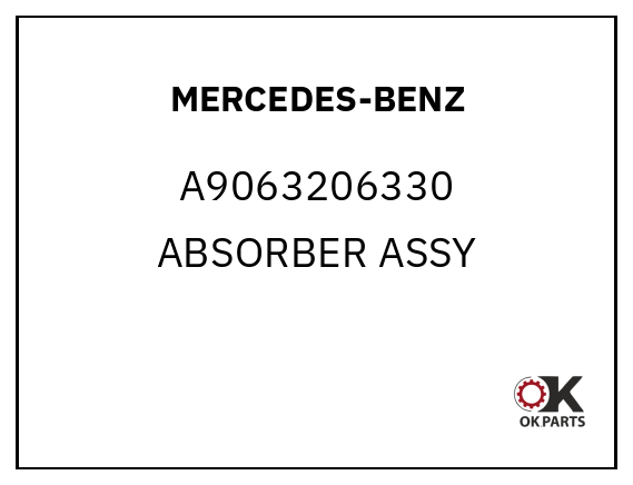 MERCEDES-BENZ A9063206330 ABSORBER ASSY