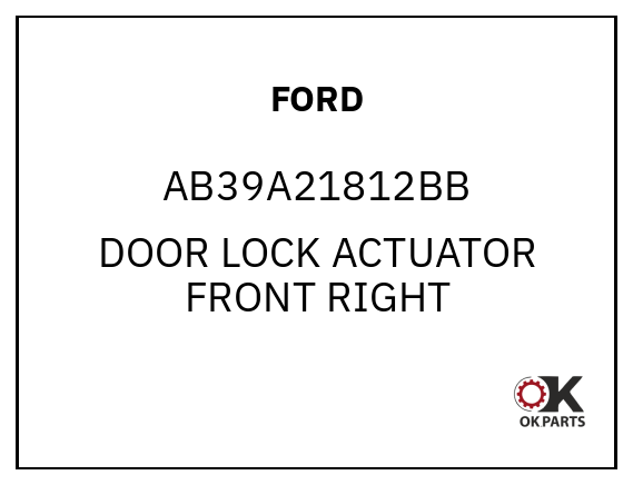 FORD AB39A21812BB DOOR LOCK ACTUATOR FRONT RIGHT
