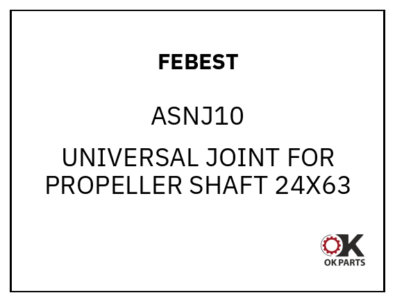 FEBEST ASNJ10 UNIVERSAL JOINT FOR PROPELLER SHAFT 24X63