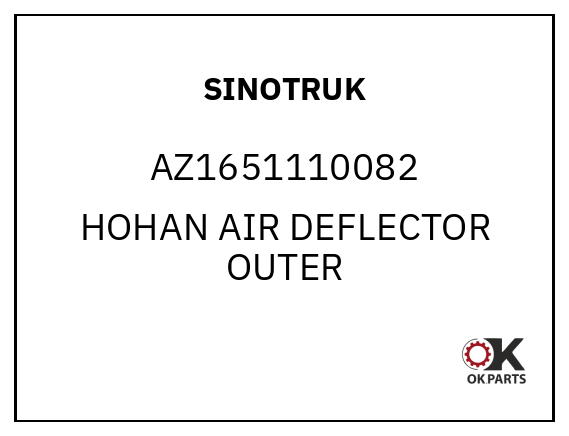 SINOTRUK AZ1651110082 HOHAN AIR DEFLECTOR OUTER