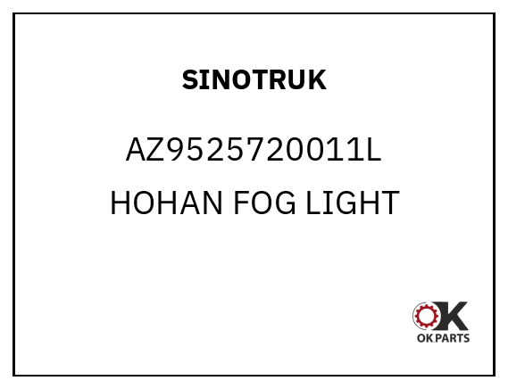 SINOTRUK AZ9525720011L HOHAN FOG LIGHT