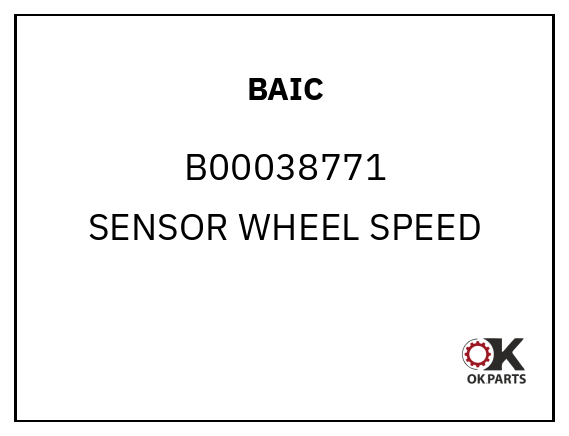BAIC B00038771 SENSOR WHEEL SPEED