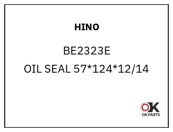 HINO BE2323E OIL SEAL 57*124*12/14