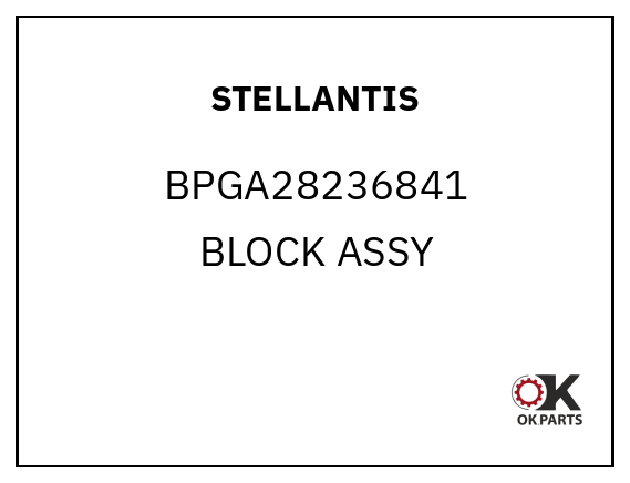 STELLANTIS BPGA28236841 BLOCK ASSY