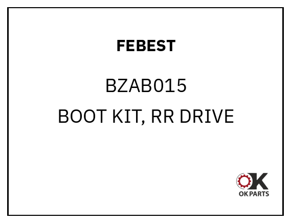 FEBEST BZAB015 BOOT KIT, RR DRIVE